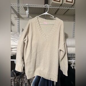 Pink lily sweater s